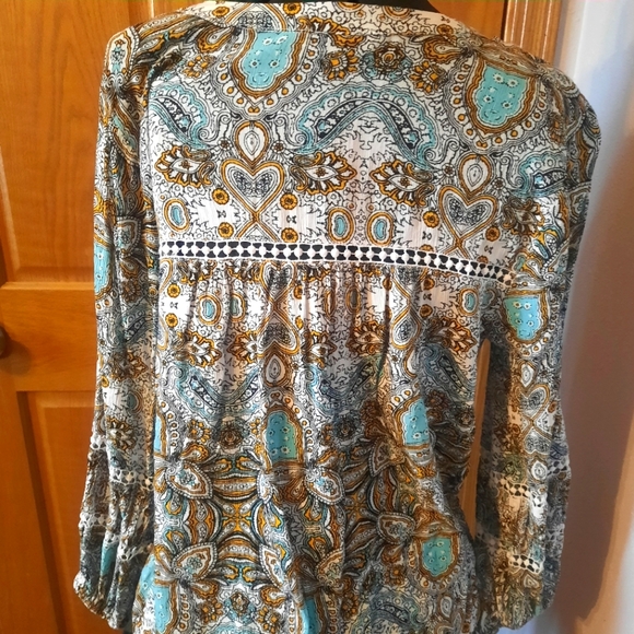 Blouse 3/4 Sleeves Boho - Picture 2 of 4